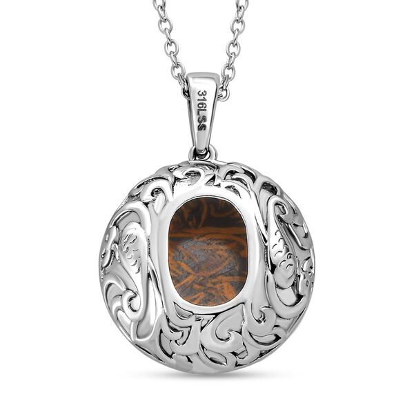 Skript Stein Anh&auml;nger mit 50cm Kette - 20,01 ct. image number 5