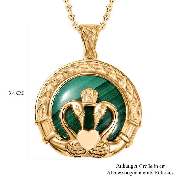 Malachit Anh&auml;nger mit 50cm Kette - 6,81 ct. image number 6