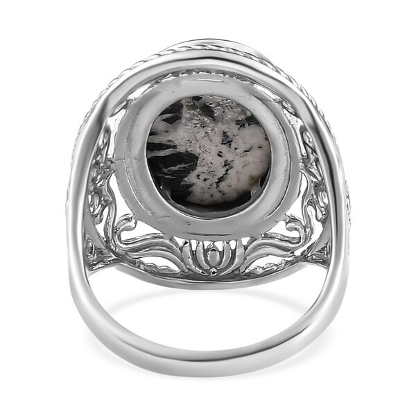 Wei&szlig;er B&uuml;ffel-Ring - 8,97 ct. image number 5