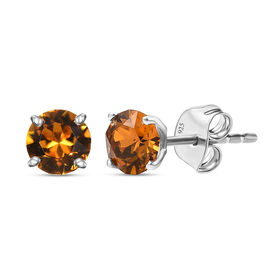 J Francis J Francis gefertigt mit SWAROVSKI Topas Swarovski Kristall Ohrringe 925 Silber platiniert 0.92 ct