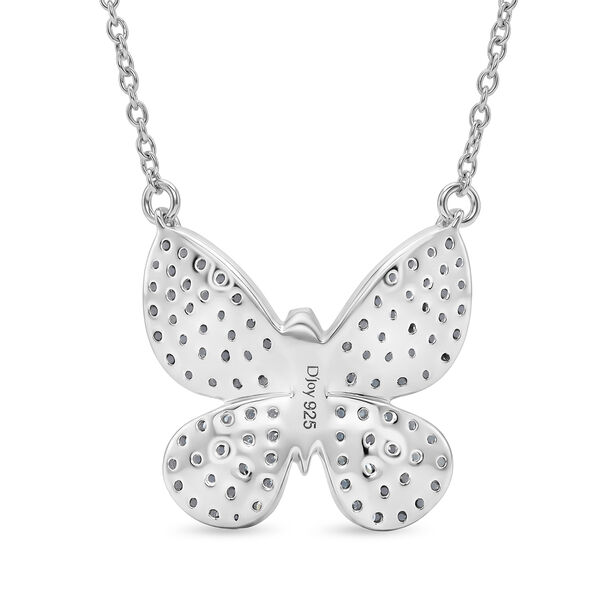 D'Joy Wei&szlig;er Diamant Schmuckset ca. 50 cm 925 Silber Rhodiniert ca. 0,53 ct. image number 5