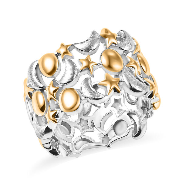 GP Celestial Kollektion - Kanchanaburi blauer Saphir zweifarbiger Ring image number 4