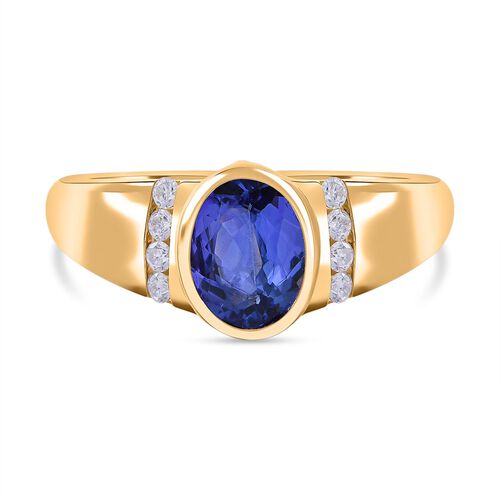 AA Tansanit und Moissanit Ring - 1,09 ct. image number 0