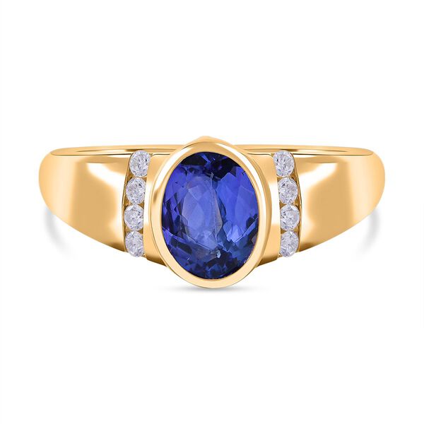 AA Tansanit und Moissanit Ring - 1,09 ct. image number 0