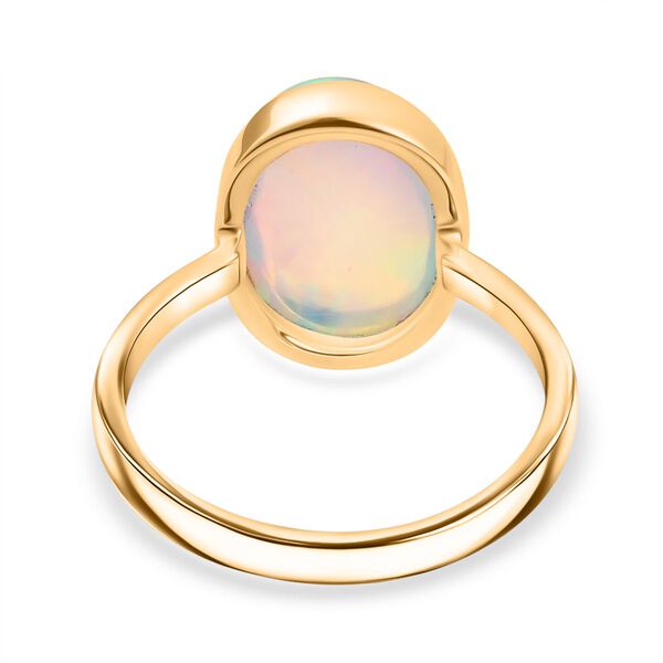 AAA Natürlicher, äthiopischer Welo Opal Ring in 585 Gold - 3,70 ct. image number 6