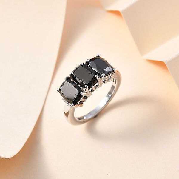 Elite Shungit und Moissanit Ring - 2,63 ct. image number 2