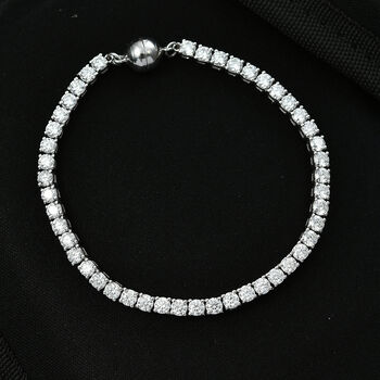 D'Joy Moissanit 19cm Armband und 45cm Halskette