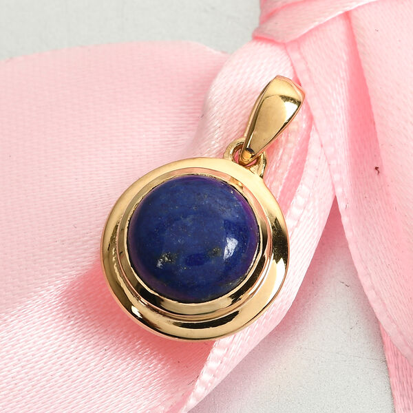 Lapislazuli Chakra Anhänger 925 Silber vergoldet ca. 4,85 ct image number 2