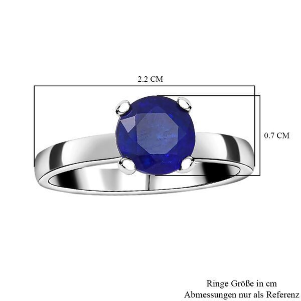 AA Blauer Spinell-Ring, 925 Silber platiniert  ca. 1,64 ct image number 5
