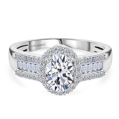 LUXURIANT DIAMOND - Lab Grown Diamant VS-EF IGI zertifiziert Ring 925 Silber rhodiniert (Gr&ouml;&szlig;e 19.00) ca. 1.50 ct