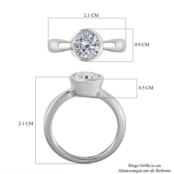 Moissanit Ring - 1,14 ct. image number 4