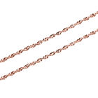 Twisted Singapurkette in rosévergoldetem Silber image number 1