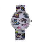 STRADA - Japanisches Uhrwerk, Flexible Uhr, Schmetterling