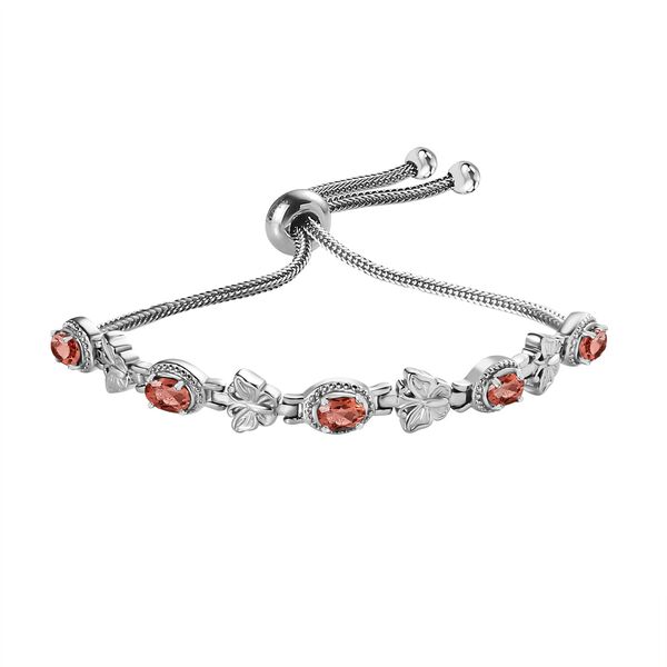Rotes Granat 26,75cm Armband - 2,86 ct.