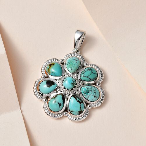 Sierra Nevada Türkis Cluster Anhänger- 9,04 ct. image number 1