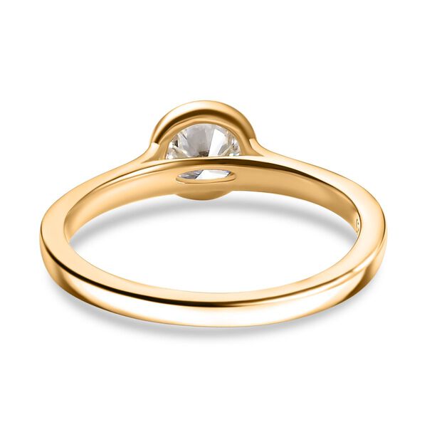 LUXURIANT SGL zertifizierter SI-GH Labor Diamant Ring, 925 Silber 750 Gelbgold Vermeil - 0,50 ct. image number 6