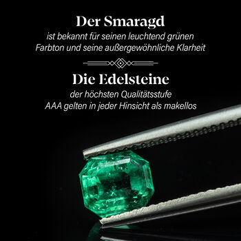 AAA Smaragd und Diamant Anh&auml;nger - 1,10 ct.