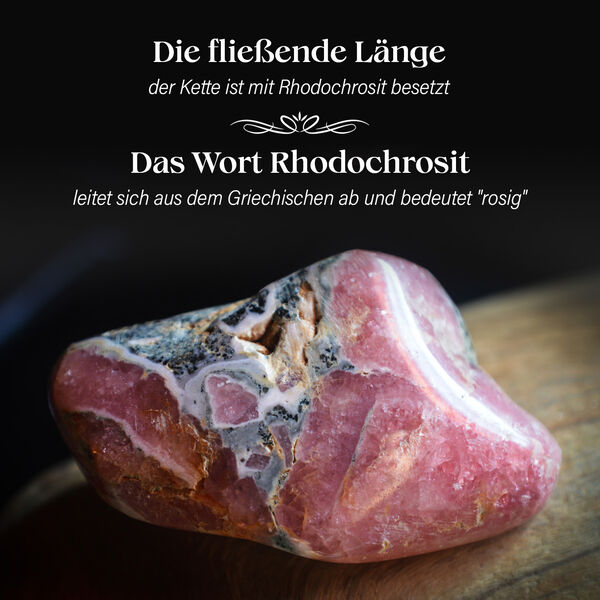 Rhodochrosit Halskette, 45 cm - 340 ct. image number 5