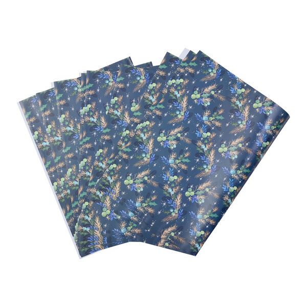 40er-Set Geschenkpapiere, Weihnachtsmotiv, Gr&ouml;&szlig;e 51x74 cm, Mehrfarbig&nbsp; image number 2