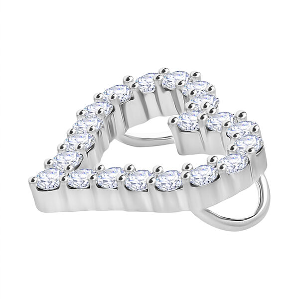 LUXURIANT SI-GH Labor Diamant Anhänger, 925 Silber platiniert - 0,50 ct. image number 2