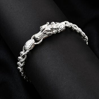 Royal Bali - Drachen-Motiv-Armband, 925 Silber, ca. 20 cm ca. 25.65g