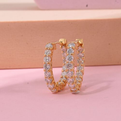 LUXURIANT DIAMOND - Lab Grown Diamant SI-GH Ohrringe 925 Silber Gelbgold Vermeil ca. 2,00 ct. image number 1
