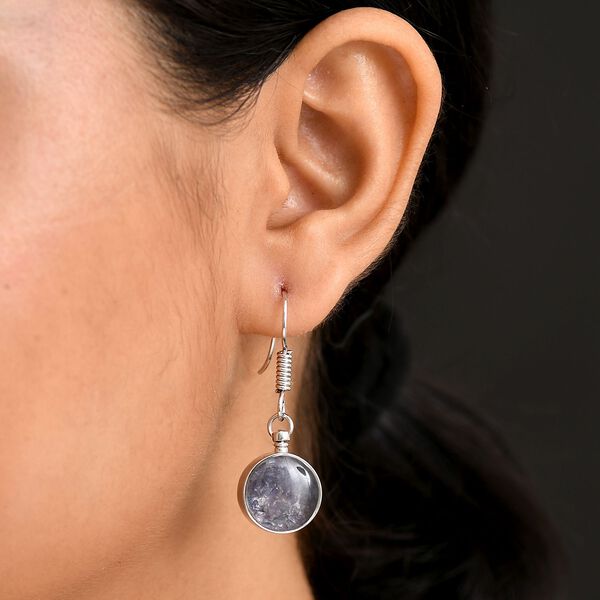 Tansanit-Matrix Ohrringe Messing ca. 6.00 ct image number 3