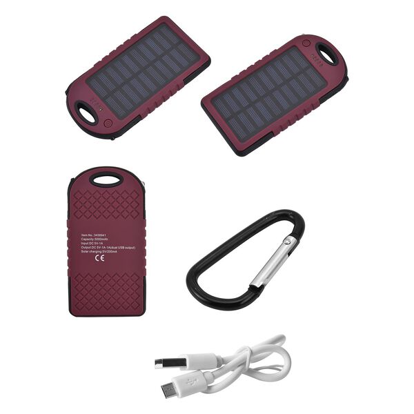 Beheizbare Weste mit 4 Heizzonen, inkl 5000Mah Solar Powerbank, Dunkelblau image number 8