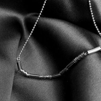 Verstellbares Bolo-Armband, ca. 23 cm, 925 Silber rhodiniert