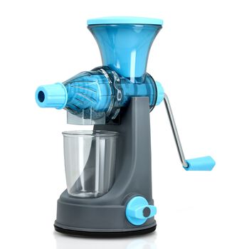 Tragbarer manueller Entsafter, 900ml, 29x21cm, Blau