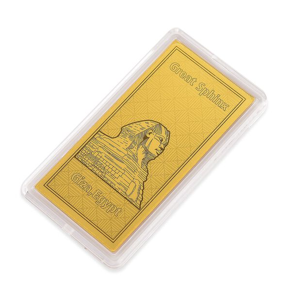 Ein Hauch von Luxus- 999er Goldplatte Gro&szlig;e Sphinx image number 3
