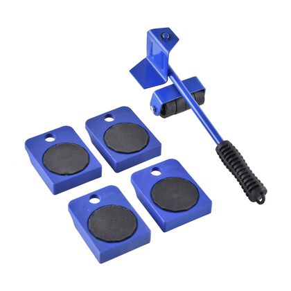 5er-Set Möbelroller, Größe: 7,8x10 cm und 7x34 cm, Blau
