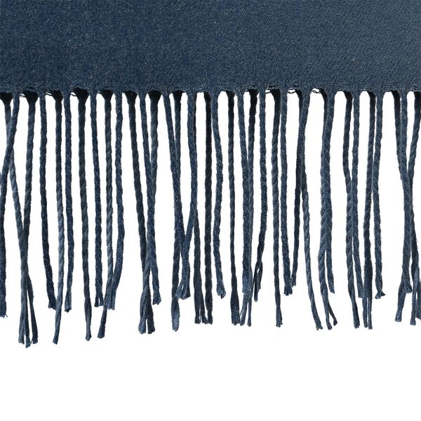 Eleganter Ombre-Schal mit Fransen, 68x180 cm, Nachtblau image number 5