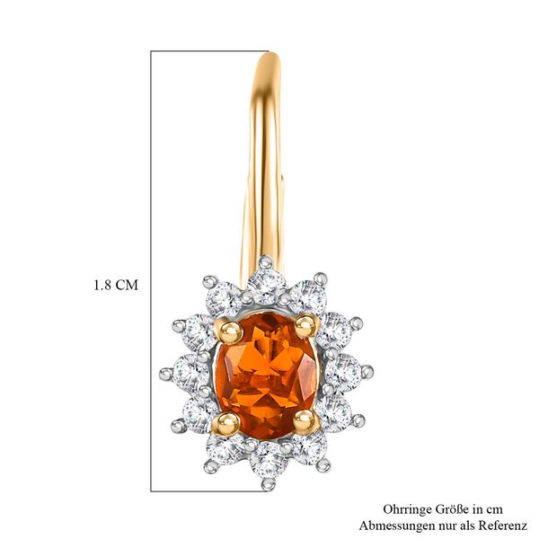 D'Joy AAA Blaze Feueropal und Zirkon Ohrringe - 1 ct. image number 4