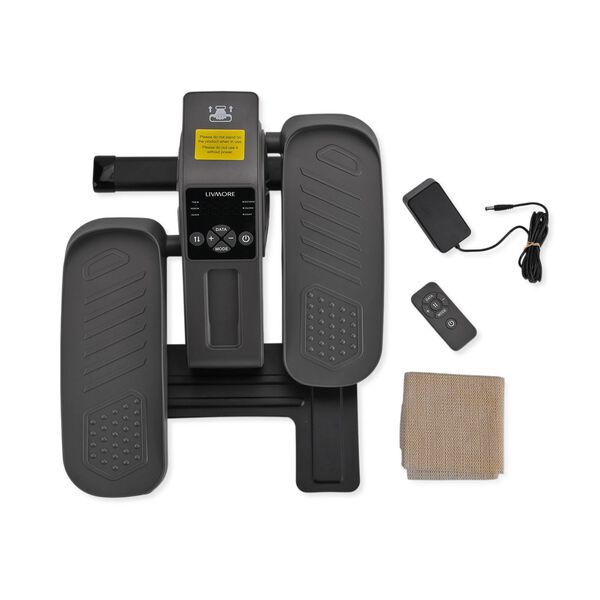 LIVMORE Original kompakter Elektro Stepper, Anti-Rutsch-Pedale, Anzeige und Fernbedienung, 47&times;42&times;23,5 cm, Schwarz image number 9