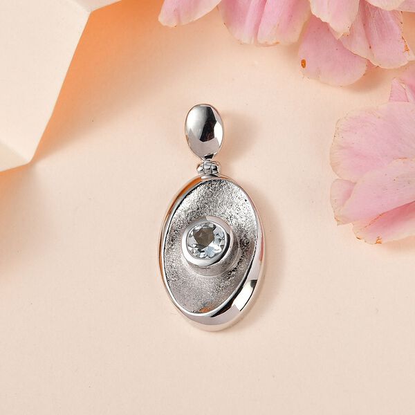 AA Aquamarin Anh&auml;nger, ca. 0,43 ct. image number 2