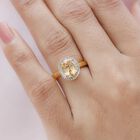 AA Ceylon kaiserlicher Granat und Diamant-Ring - 1,66 ct. image number 2