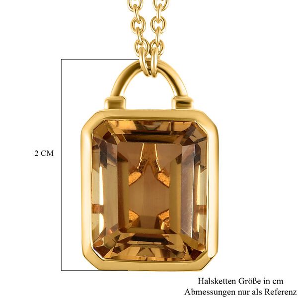 Citrin Halskette, 45 cm - 6,13 ct. image number 6