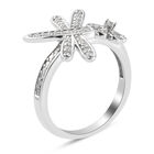 Diamant Ring 925 Silber Platin-Überzug image number 4