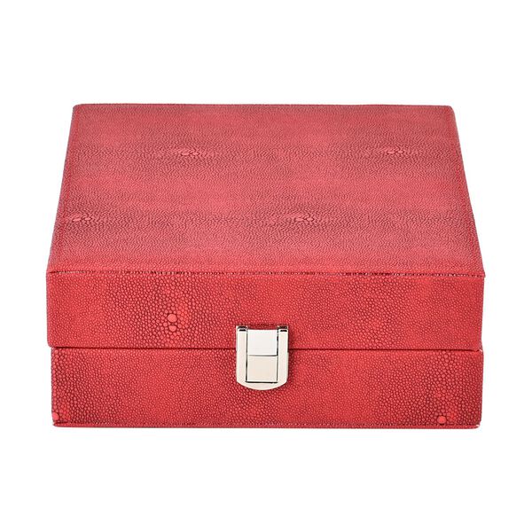 Ringbox mit Schloss, creme