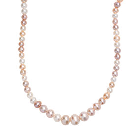 AA mehrfarbige Süßwasser Perle Halskette, 45 cm