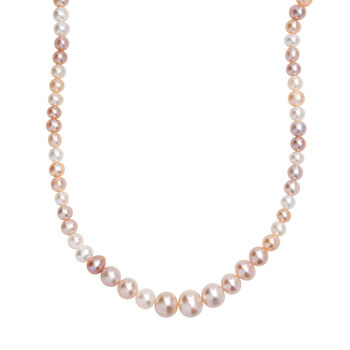 AA mehrfarbige S&uuml;&szlig;wasser Perle Halskette, 45 cm