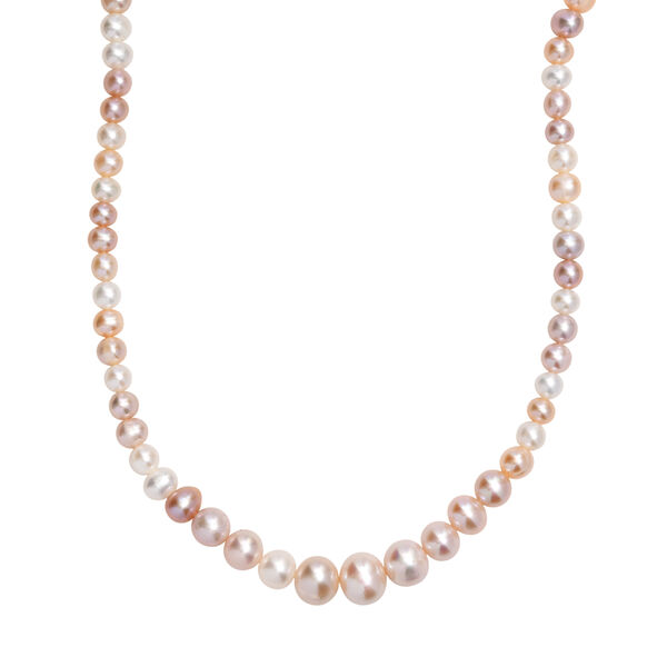 AA mehrfarbige S&uuml;&szlig;wasser Perle Halskette, 45 cm