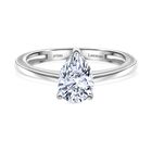 LUXURIANT DIAMOND - Lab Grown Diamant IF-D IGI zertifiziert Ring 950 Platin (Größe 21.00) ca. 1.00 ct