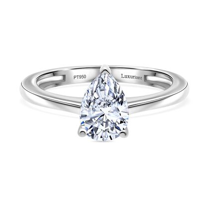 LUXURIANT DIAMOND - Lab Grown Diamant IF-D IGI zertifiziert Ring 950 Platin (Gr&ouml;&szlig;e 21.00) ca. 1.00 ct