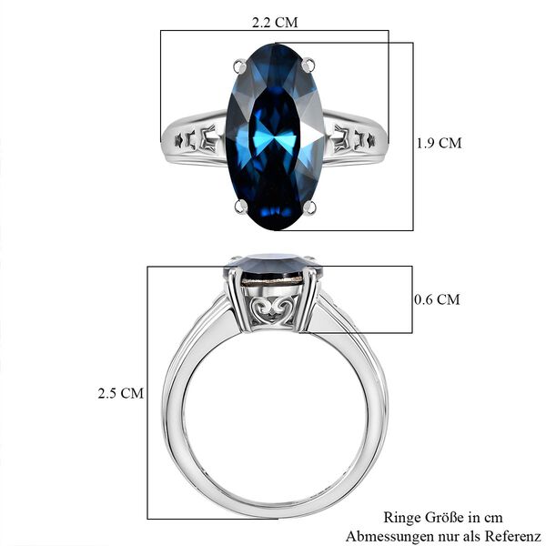 J Francis gefertigt mit SWAROVSKI- Montana Swarovski Kristall Ring image number 7