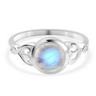 Regenbogen Mondstein Ring 925 Silber (Gr&ouml;&szlig;e 16.00) ca. 1,39 ct