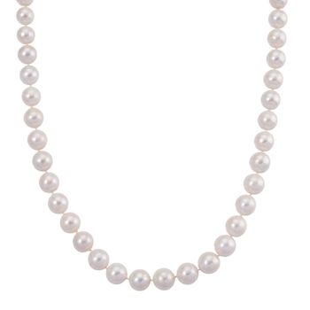 AA wei&szlig;e Edison (11-13mm) Perle Halskette, 50cm