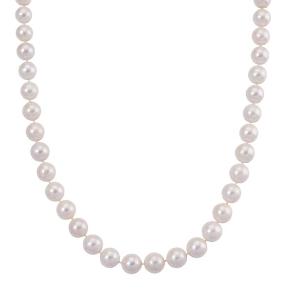 AA wei&szlig;e Edison (11-13mm) Perle Halskette, 50cm