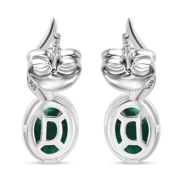 D'Joy Smaragd-Quarz Triplette Schmuckset 925 Silber platiniert und vergoldet (Größe 19) ca. 5,60 ct. image number 8